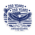(2 Pack) 250 Years We The People Magnets - American History Eagle - Semiquincentennial Decor - 1776 2026 Patriot Art - 5 Inches On Longest Side - Thick Durable Magnet - Made in USA - MAG36002