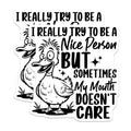 (2 Pack) Sarcastic Duck Magnets - Funny Quote - Refrigerator Decor - 5" On Longest Side - Premium Magnet - for Cars, Refrigerators, Toolboxes, Lockers - Made in USA - MAG17036