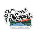 (2 Pack) Newport Arkansas Magnets - White River Gateway - Arkansas Souvenir - 5" On Longest Side - Premium Magnet - for Cars, Refrigerators, Toolboxes, Lockers - Made in USA - MAG17689