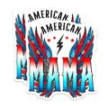 (2 Pack) American Mama Magnets - Patriotic Mom Decor - Rebel Mom Refrigerator Badge - 5 Inches On Longest Side - Thick Durable Magnet - Made in USA - MAG27836
