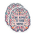 (2 Pack) Inspirational Quote Magnet - Mental Health - Positive Message - Colorful Design - 5" On Longest Side - Sticks to Smooth Flat Surfaces - Made in USA - MAG9663