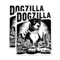 (2 Pack) Dogzilla Stickers - Monster Dog - Urban Art - 5" On Longest Side - Sticks to Smooth Flat Surfaces - Made in USA - BMCS5891