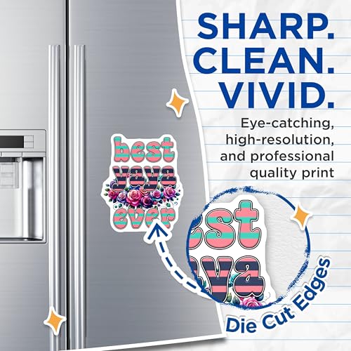 (2 Pack) Best Yaya Ever Magnets - 5" On Longest Side - for Cars, Fridges, Toolboxes - Made in USA - MAG8186