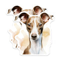 (2 Pack) Italian Greyhound Magnets - Watercolor Pet Portrait - Dog Breed Refrigerator Art - 5 Inches On Longest Side - Thick Durable Magnet - Made in USA - MAG28362