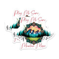 (2 Pack) Play Me Some Mountain Music Stickers - Nature Music Vinyl Stickers - Scenic Mountain Decal - 5" On Longest Side - Sticks to Any Smooth Flat Surface - Made in USA - BMCS3277