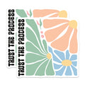 (2 Pack) Trust The Process Magnets - Motivational Flower Magnets - Inspirational Quote Magnets - 5" On Longest Side - for Cars, Fridges, Toolboxes - Made in USA - MAG3829