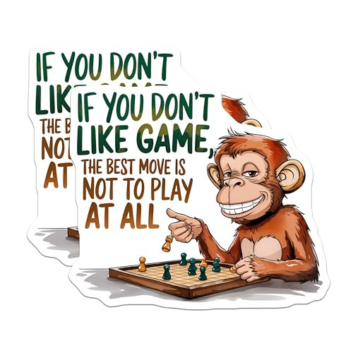 (2 Pack) If You Dont Like Game Magnets Magnets - Funny Monkey Sayings - Inspirational Quotes - 5" On Longest Side - Made in USA - Sticks to Refrigerators & Metal Surfaces - MAG8752