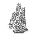 (2 Pack) New Hampshire State Map Magnets - Intricate Mandala Pattern - Granite State USA Decor Souvenir - 5 Inches On Longest Side - Thick Durable Magnet - Made in USA - MAG21267