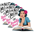 (3 Pack) Brutally Honest Decals - Sarcastic Woman - Pinup Girl Laptop Decal - 3 Inches On Longest Side - Easy Peel & Apply - Made in USA - 3MCS1767