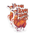 (2 Pack) Llama Drama Always Magnets - Funny Animal Magnets - Cute Llama - Humorous Fridge Magnets - 5" On Longest Side - for Cars, Fridges, Toolboxes - Made in USA - MAG4126