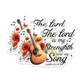 (2 Pack) The Lord is My Strength and My Song Magnets - Christian Inspirational Scripture - Psalm 113:14 Design - 5" On Longest Side - for Cars, Fridges, Toolboxes - Made in USA - MAG3747