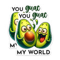 (2 Pack) Funny Avocado Stickers - Cute Food Puns - 5" On Longest Side - Sticks to Smooth Flat Surfaces - Made in USA - BMCS8779 - BMCS8779