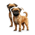 (2 Pack) Brussels Griffon Dog Magnets - Pet Owner Accessory - Cute Animal Decor for Dog Lovers - 5 Inches On Longest Side - Thick Durable Magnet - Made in USA - MAG26994