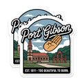 (2 Pack) Port Gibson Magnets - Mississippi Travel Souvenir - Historic Town Fridge Decor - 5" On Longest Side - Premium Magnet - for Cars, Refrigerators, Toolboxes, Lockers - Made in USA - MAG18906