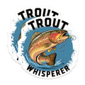 (2 Pack) Trout Whisperer Magnets - Fisherman's Fridge - Rainbow Trout Fishing Enthusiast Gift - Outdoor Fishing Magnet - 5" On Longest Side - for Cars, Fridges, Toolboxes - Made in USA - MAG4525