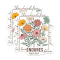 (2 Pack) Floral Scripture Magnets - Psalm 118 24 - Christian Magnets for Home Decor - 5" On Longest Side - Premium Magnet - for Cars, Refrigerators, Toolboxes, Lockers - Made in USA - MAG17488