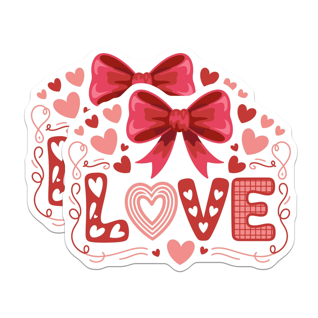 (2 Pack) Love Magnets - Heart Magnets - Valentine's Day Magnets - 5" On Longest Side - Premium Magnet - for Cars, Refrigerators, Toolboxes, Lockers - Made in USA - MAG15495