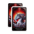 (2 Pack) Mystical Unicorn Art Decor Magnet - 5" On Longest Side - Sticks to Smooth Flat Surfaces - Made in USA - MAG10109