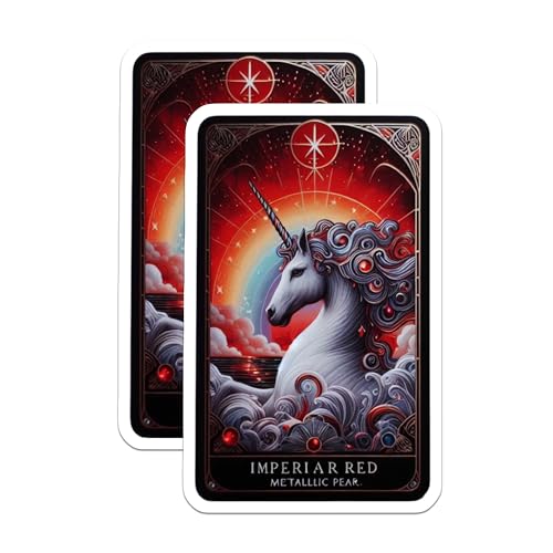 (2 Pack) Mystical Unicorn Art Decor Magnet - 5" On Longest Side - Sticks to Smooth Flat Surfaces - Made in USA - MAG10109