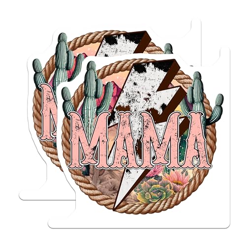 (2 Pack) Mama Magnets Magnets - Rustic Lightning Bolt Decor - 5" On Longest Side - Made in USA - Sticks to Refrigerators & Metal Surfaces - MAG8963