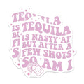 (2 Pack) Tequila is Nasty AF Magnets Magnets - 5" On Longest Side - Made in USA - Sticks to Refrigerators & Metal Surfaces - MAG8484