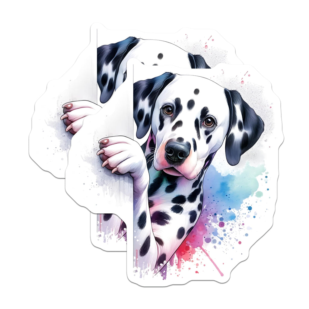 (2 Pack) Dalmatian Dog Magnets - Cute Animal Magnet - Refrigerator Magnets - Dog Lover Gift - 5" On Longest Side - Premium Magnet - for Cars, Refrigerators, Toolboxes, Lockers - Made in USA - MAG16296