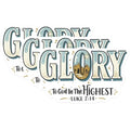 (3 Pack) Glory Decals - Religious Stickers - Christian Laptop Decals - 3 Inches On Longest Side - Easy Peel & Apply - Made in USA - 3MCS2845