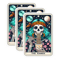 (3 Pack) Ramen Skeleton Decals - Noodle Lover - Funny Laptop Decals - 3 Inches On Longest Side - Easy Peel & Apply - Made in USA - 3MCS4252