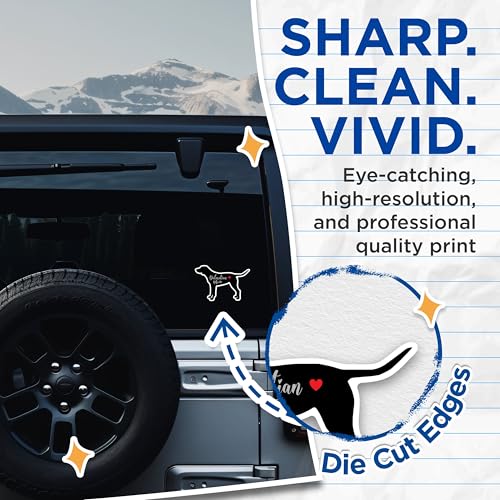 (2 Packs) Dalmatian Mom Stickers - Dalmatian Dog Breed Dog Mom Decals - 5 Inches On Longest Side - Premium Vinyl Decal - Sticks to Any Smooth Flat Surface - Made in USA - BMCS2462