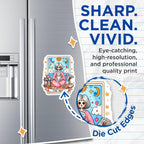 (2 Pack) The Mom Tarot Card Magnets - Sacred Motherhood Child Oracle Art - Whimsical Celestial Family Love Fridge Decor - 5 Inches On Longest Side - Thick Durable Magnet - Made in USA - MAG22603