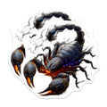 (2 Pack) Dark Scorpion Magnets - Zodiac Scorpio Astrological Sign - Mystical Fantasy Creature Art - Edgy Goth Locker Decor - 5 Inches On Longest Side - Thick Durable Magnet - Made in USA - MAG39763
