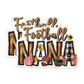 (2 Pack) Football Nana Magnets - Game Day Grandma - Proud Supporter Decor for Fridge - 5 Inches On Longest Side - Thick Durable Magnet - Made in USA - MAG30217