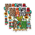 (2 Pack) Mama Drama Girl Mom Magnets - Western Boho Refrigerator Decor - Southwestern Country Mom Appreciation - 5 Inches On Longest Side - Thick Durable Magnet - Made in USA - MAG30360