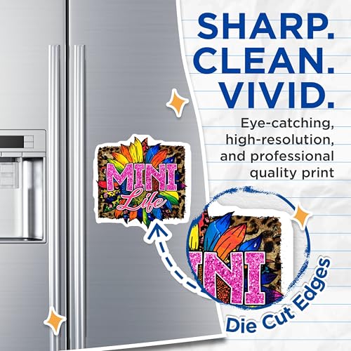 (2 Pack) Mini Life Magnets - Colorful Sunflower - Inspirational Decor - Vibrant Kitchen Magnets - 5" On Longest Side - for Cars, Fridges, Toolboxes - Made in USA - MAG5620
