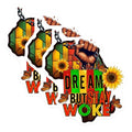 (3 Pack) Dream But Stay Woke Decals - Pan African - Sunflower Butterfly Design - Laptop Decal - 3 Inches On Longest Side - Easy Peel & Apply - Made in USA - 3MCS6614