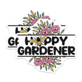 (2 Pack) Happy Gardener Magnets - Floral Bee Illustration - Gardening Enthusiast Decor - 5" On Longest Side - Premium Magnet - for Cars, Refrigerators, Toolboxes, Lockers - Made in USA - MAG18015