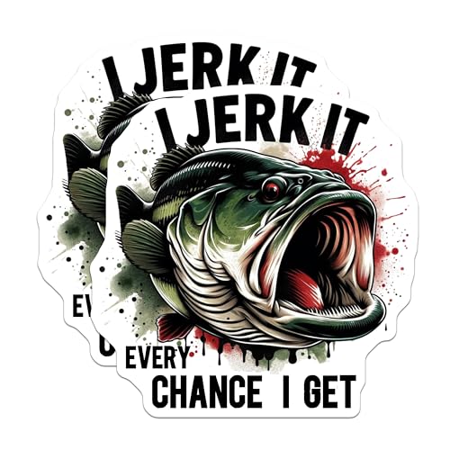 (2 Pack) I Jerk It Every Chance I Get Magnets Magnets - 5" On Longest Side - Made in USA - Sticks to Refrigerators & Metal Surfaces - MAG8590
