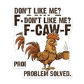 (2 Pack) Funny Chicken Magnets - Coffee Drinking Rooster - Sarcastic Farmhouse Decor - 5" On Longest Side - Premium Magnet - for Cars, Refrigerators, Toolboxes, Lockers - Made in USA - MAG14442