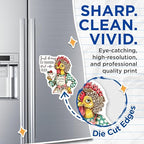 (2 Pack) Just Doing My Morning Coffee Prime Magnets - Chicken Humor - Funny Shopping Magnet - 5" On Longest Side - for Cars, Fridges, Toolboxes - Made in USA - MAG4367