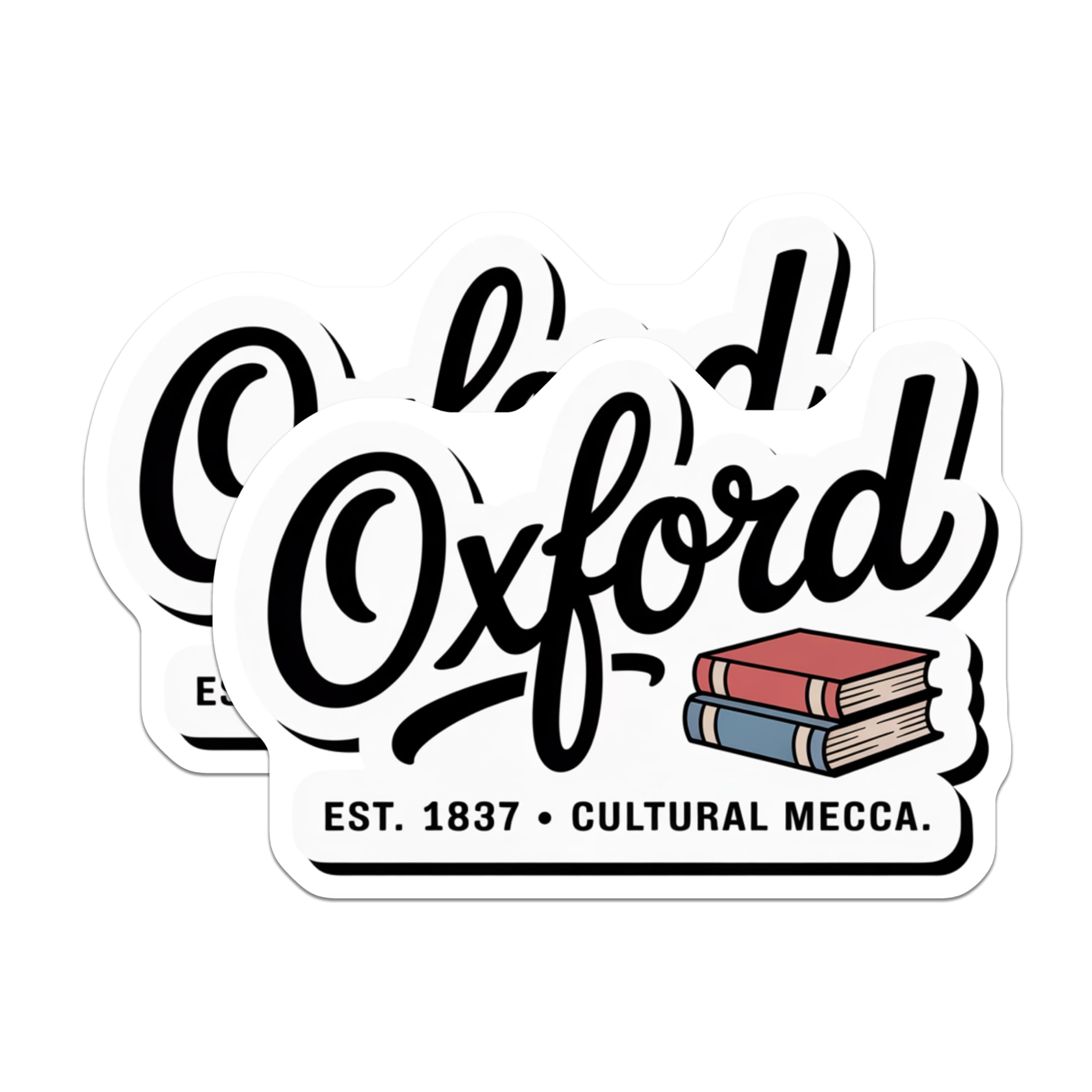 (2 Pack) Oxford Cultural Mecca Magnets - Book Lover Decor - Fridge Accessories - 5" On Longest Side - Premium Magnet - for Cars, Refrigerators, Toolboxes, Lockers - Made in USA - MAG18772