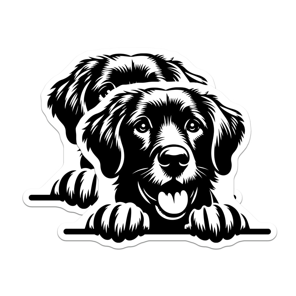 (2 Pack) Golden Retriever Magnets - Dog Mom Fridge Decor - Puppy Lover Kitchen Magnet - 5 Inches On Longest Side - Thick Durable Magnet - Made in USA - MAG39204