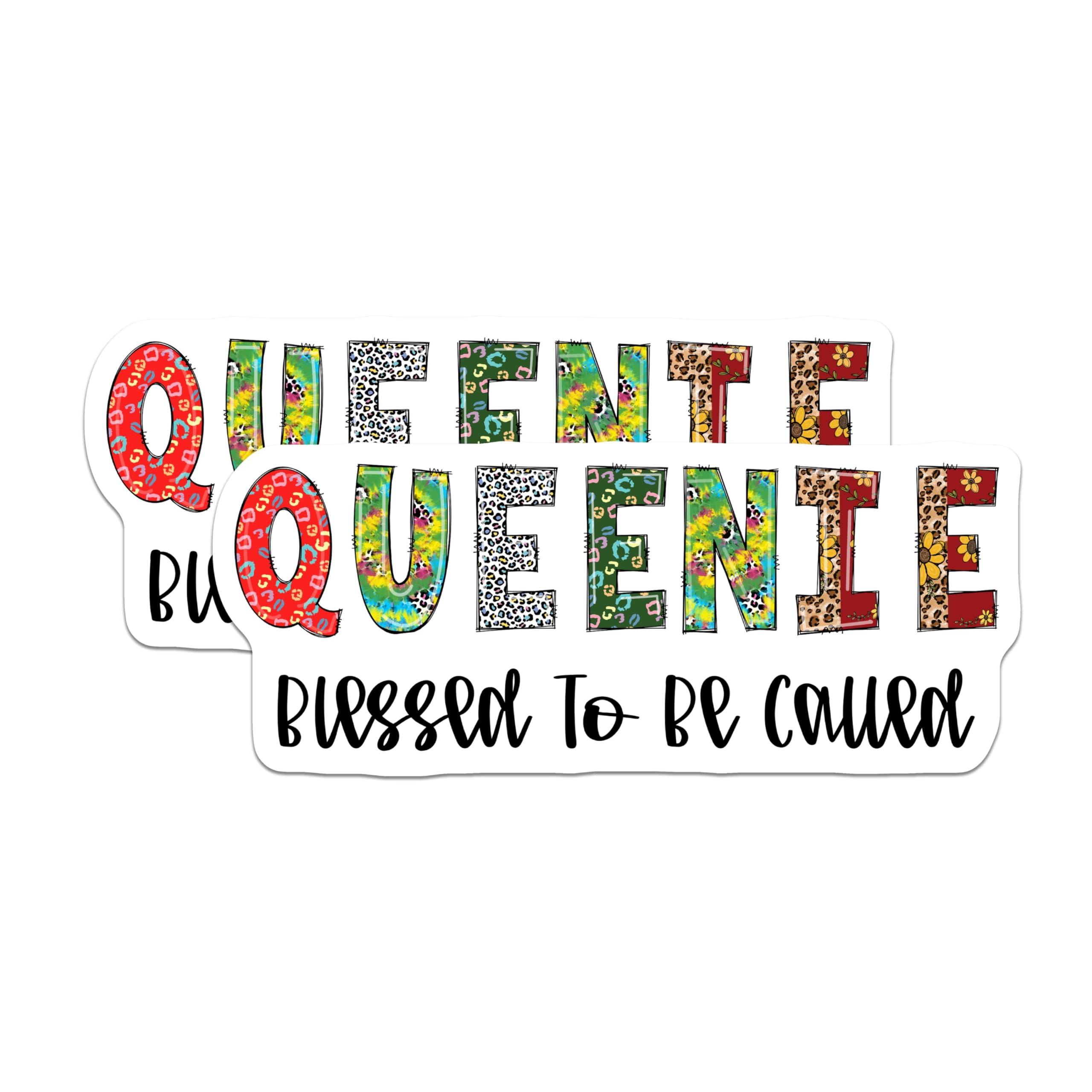 (2 Pack) Queenie Magnets - Blessed to Be Called - Colorful Lettering Magnets - 5" On Longest Side - Premium Magnet - for Cars, Refrigerators, Toolboxes, Lockers - Made in USA - MAG14970