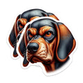 (2 Pack) Bluetick Coonhound Magnets - Dog Lover Decor - Refrigerator Magnets - 5" On Longest Side - Premium Magnet - for Cars, Refrigerators, Toolboxes, Lockers - Made in USA - MAG16454