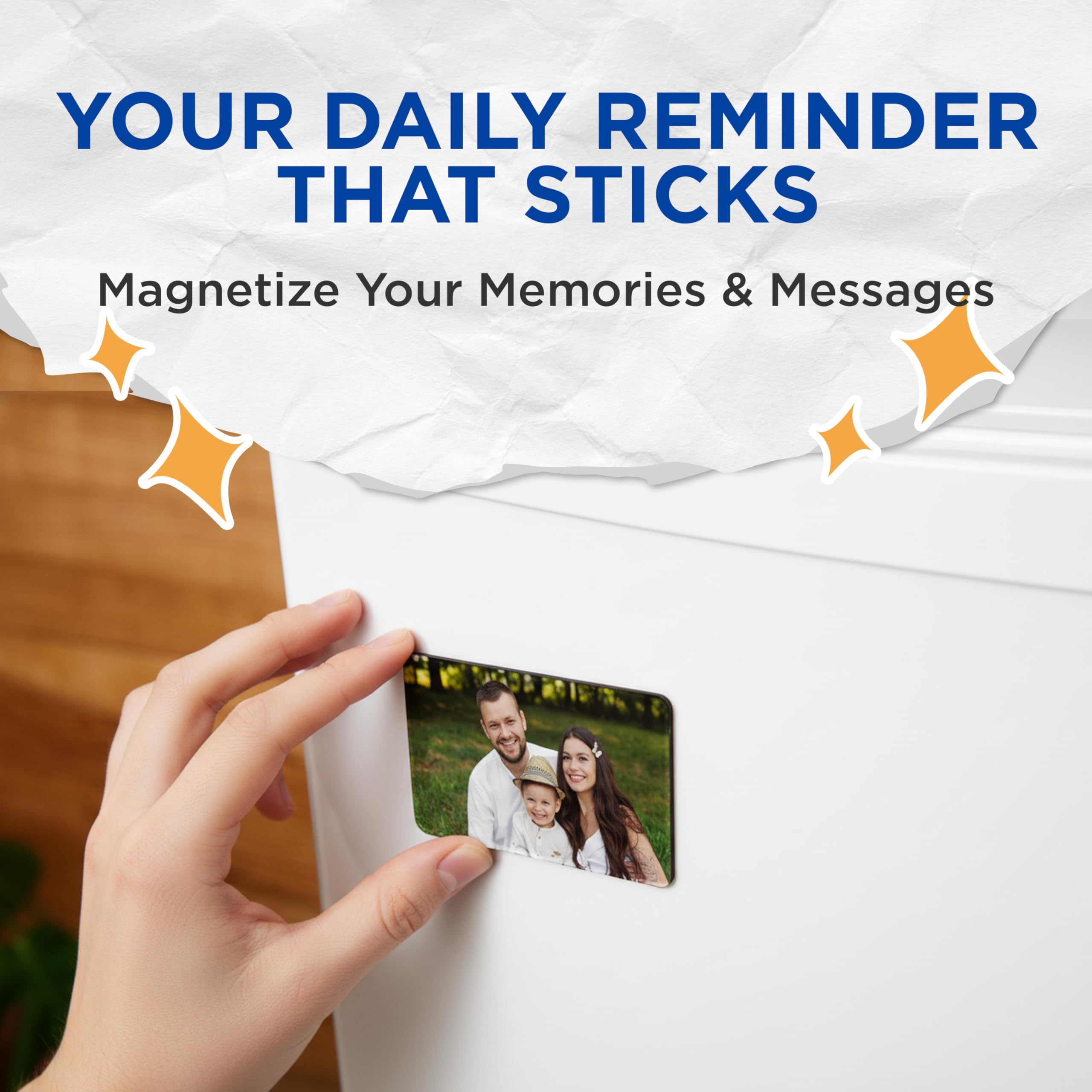 Custom Large Fridge Magnet - Upload Your Photo 3x4, 6x8, and 9x12 Inch - Photo for Refrigerator - Customizable Picture - Custom Fridge Magnet Photo - Customized Magnetic Pictures - Made in USA