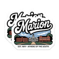 (2 Pack) Marion Alabama Magnets - Athens of The South Decor - University Landmarks Souvenir - 5" On Longest Side - Premium Magnet - for Cars, Refrigerators, Toolboxes, Lockers - Made in USA - MAG18155