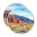 (2 Pack) Death Valley National Park Bumper Magnet - US National Park - Choose from 63 Parks - 5" On Longest Side - Decal for Car Bumper, Laptop, Water Bottle, Wall, and Window - MAG1619