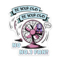 (2 Pack) Number One Fan Stickers - Funny Stickers - Encouragement Stickers- 5" On Longest Side - Sticks to Smooth Flat Surfaces - Made in USA - BMCS16298