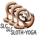 (3 Pack) Sloth Yoga Decals - Cute Animal Stickers - Laptop Decal - 3 Inches On Longest Side - Easy Peel & Apply - Made in USA - 3MCS1550