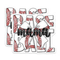 (2 Pack) Baseball Mama Magnets - Sports Mom Fan Game Day Accessories - Team Spirit Display for Proud Mothers - 5 Inches On Longest Side - Thick Durable Magnet - Made in USA - MAG23763