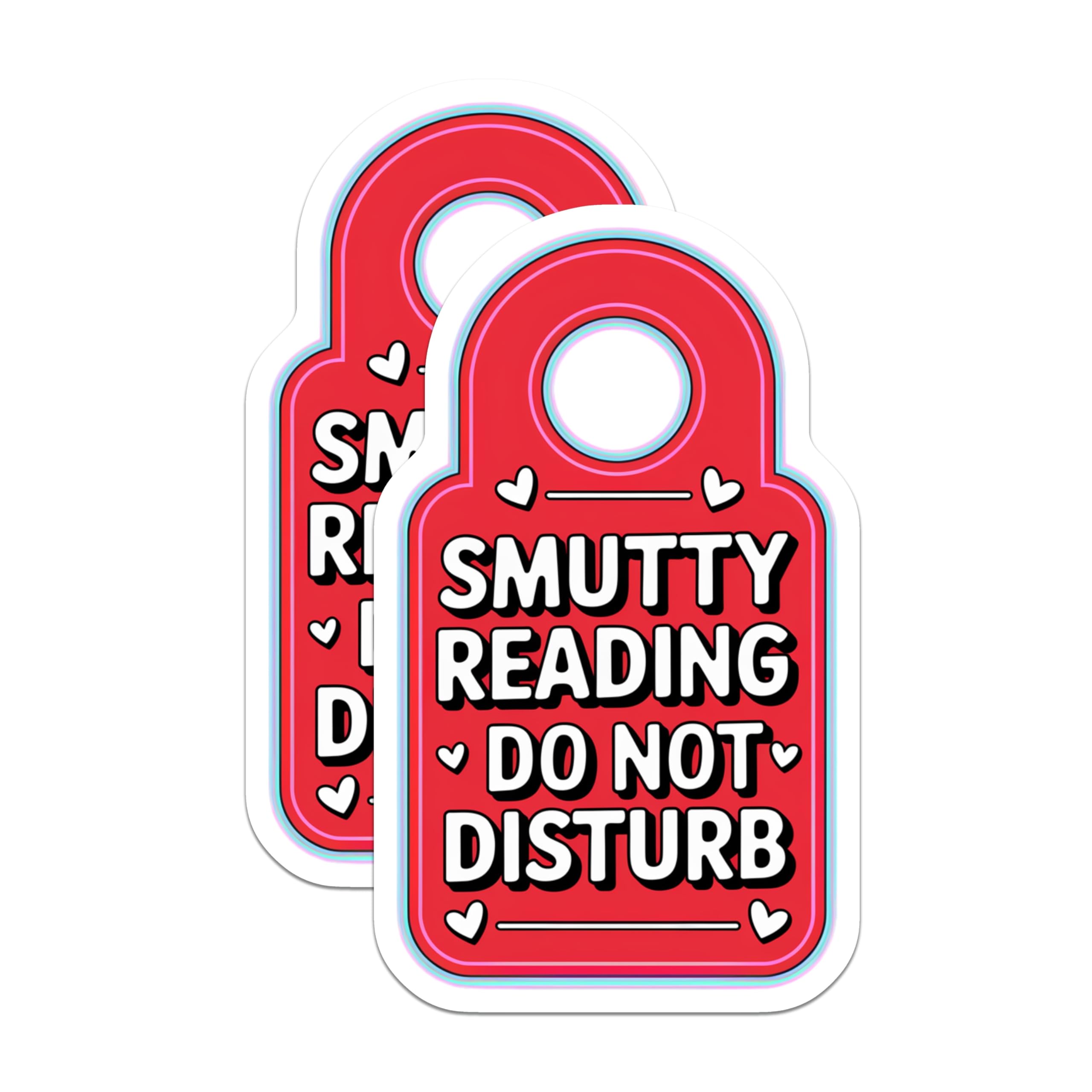 (2 Pack) Smutty Reading Magnets - Do Not Disturb - Romance Reader Decor - Book Lovers Gift - Spicy Book Humor - 5 Inches On Longest Side - Thick Durable Magnet - Made in USA - MAG27757